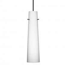 Besa Lighting 1XT-567407-BK-L - Besa Camino Pendant Black Opal Matte 1x50W Halogen, 15Ft. Cord