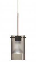 Besa Lighting 1XT-6524ES-BR - Besa Pendant Scope Bronze Smoke/Frost 1x50W Halogen Mr16