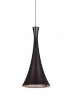 Besa Lighting 1XT-RONDO-LED-BR - Besa, Rondo Cord Pendant, Bronze Finish, 1x9W LED