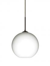 Besa Lighting 1JC-COCO807-BR - Besa Coco 8 Pendant, Opal Matte, Bronze Finish, 1x60W Medium Base