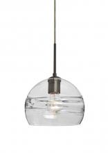 Besa Lighting 1JC-SPIR8CL-BR - Besa Spirit 8 Pendant, Clear, Bronze Finish, 1x60W Medium Base