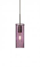 Besa Lighting 1JT-JUNI10PL-BR - Besa, Juni 10 Cord Pendant, Plum Bubble, Bronze, 1x60W Medium Base