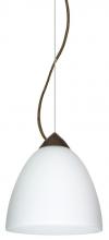 Besa Lighting 1KX-447007-LED-BR - Besa Vila Cable Pendant Bronze Opal Matte 1x9W LED