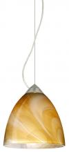 Besa Lighting 1KX-4470HN-SN - Besa Vila Cable Pendant Satin Nickel Honey 1x60W Medium Base