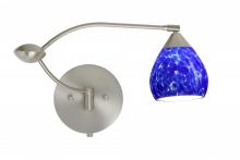 Besa Lighting 1WU-560586-SN - Besa Wall Tay Tay Satin Nickel Blue Cloud 1x50W Halogen Gy6.35