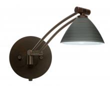 Besa Lighting 1WW-1743TN-BR - Besa Wall Domi Bronze Titan 1x50W Halogen Gy6.35