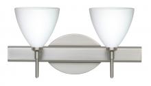 Besa Lighting 2SW-177907-SN - Besa Wall Mia Satin Nickel Opal Matte 2x40W G9