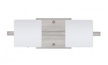 Besa Lighting 2WS-787307-LED-SN - Besa Wall Paolo Satin Nickel Opal Matte 2x50W G9