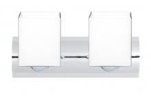 Besa Lighting 2WZ-449807-CR - Besa Wall Rise Chrome Opal Matte 2x60W Medium Base