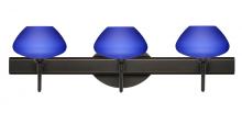 Besa Lighting 3SW-541087-BR - Besa Wall Peri Bronze Blue Matte 3x40W G9