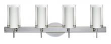 Besa Lighting 4SW-C44007-CR - Besa Pahu 4 Wall 4SW Clear/Opal Chrome 4x40W G9