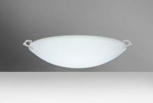 Besa Lighting 841825-LED-SN - Besa Ceiling Sonya 17 Satin Nickel Satin White 2x11W LED