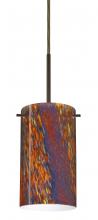 Besa Lighting B-4404CE-MED-BR - Besa Stilo 7 Pendant For Multiport Canopy Bronze Ceylon 1x40W B10 Med