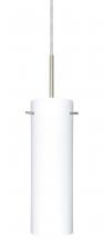 Besa Lighting B-493007-SN - Besa Copa Pendant For Multiport Canopy Satin Nickel Opal Matte 1x50W Candelabra