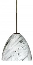 Besa Lighting B-7572MG-BR - Besa Sasha Pendant For Multiport Canopy Bronze Marble Grigio 1x50W Candelabra