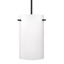 Besa Lighting J-400507-BK - Besa Tamburo 5 Pendant, Opal Matte, Black Finish, 1x100W MAX E26 Base