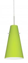 Besa Lighting J-412435-SN - Besa Cierro Pendant For Multiport Canopy Satin Nickel Chartreuse 1x100W Medium Base