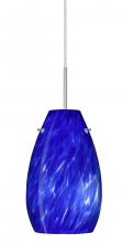 Besa Lighting J-412686-SN - Besa Pera 9 Pendant For Multiport Canopy Satin Nickel Blue Cloud 1x100W Medium Base