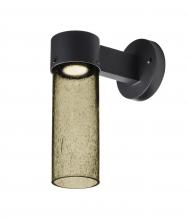 Besa Lighting JUNI10LT-WALL-LED-BK - Besa, Juni 10 Outdoor Sconce, Latte Bubble, Black Finish, 1x4W LED