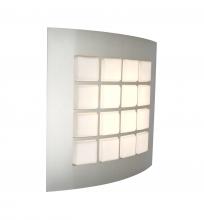 Besa Lighting QUAD13-LED-SL - Besa, Quad 13 Sconce, Opal/Silver, 1x15W LED