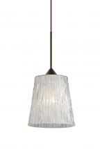 Besa Lighting X-5125GL-BR - Besa Pendant For Multiport Canopy Nico 4 Bronze Stone Glitter 1x35W Halogen