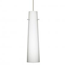 Besa Lighting X-567407-SN-277 - Besa Camino Pendant for Multiport Canopy Satin Nickel Opal Matte 1x50W Halogen, 277V