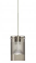 Besa Lighting X-6524ES-SN - Besa Pendant For Multiport Canopy Scope Satin Nickel Smoke/Frost 1x50W Halogen Mr16