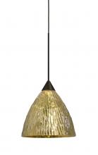Besa Lighting X-EVEGS-LED-BR - Besa, Eve Cord Pendant For Multiport Canopies, Stone Gold Foil, Bronze Finish, 1x5W L