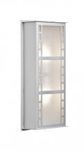 Besa Lighting NAPOLI16-GL-BA - Besa Outdoor Napoli 16 Brushed Aluminum Glitter Glass 2x60W B10