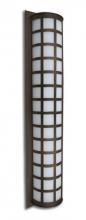 Besa Lighting SCALA40-WA-BR - Besa Outdoor Scala 40 Bronze White Acrylic 3x60W A19