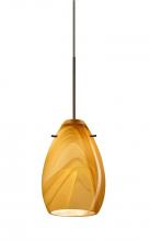 Besa Lighting 1XP-1713HN-BR - Besa Pendant Pera 6 Bronze Honey 1x50W Halogen