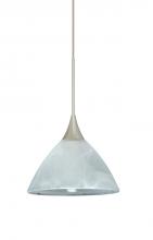 Besa Lighting 1XP-174352-SN - Besa Pendant Domi Satin Nickel Marble 1x50W Halogen