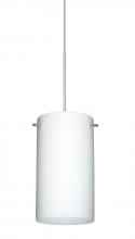 Besa Lighting 1XP-440407-SN - Besa Pendant Stilo 7 Satin Nickel Opal Matte 1x50W GY6.35