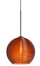 Besa Lighting RXP-461582-BR - Besa Pendant Kristall 6 Bronze Amber 1x35W Halogen