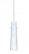 Besa Lighting 1XC-567419-LED-SN - Besa Camino Pendant Satin Nickel Carrera 1x50W Halogen