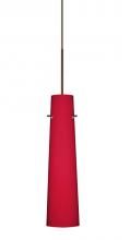 Besa Lighting XP-5674RM-BR - Besa Camino Pendant Bronze Ruby Matte 1x50W Halogen