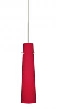 Besa Lighting 1XC-5674RM-SN - Besa Camino Pendant Satin Nickel Ruby Matte 1x50W Halogen