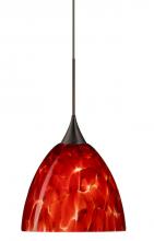 Besa Lighting 1XC-757041-LED-BR - BESA PENDANT SASHA BRONZE GARNET 1X6W LED