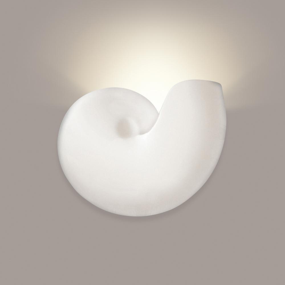 Nautilus Wall Sconce: Bisque