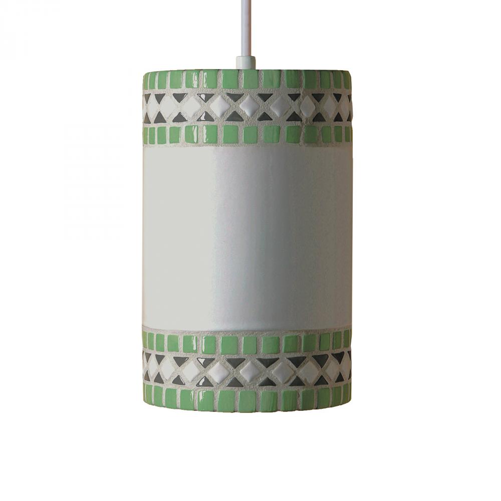 Borders Pendant Mint Green