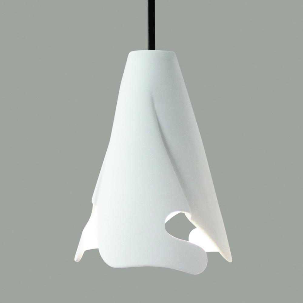 Flora Mini Pendant: Jade (Black Cord & Canopy)