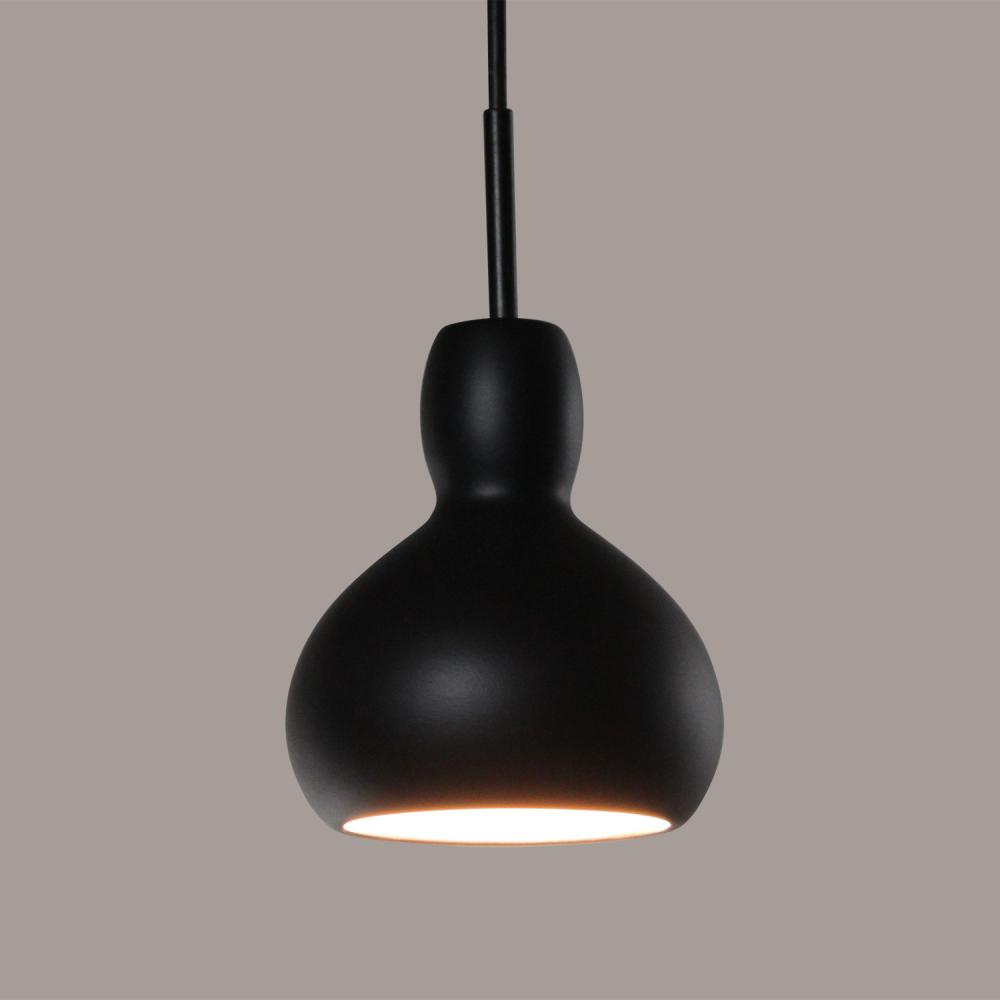 Venus Mini Pendant: Slate Black (Black Cord & Canopy)