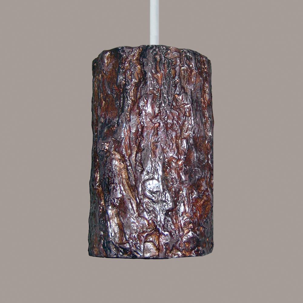 Bark Pendant (White Cord & Canopy)