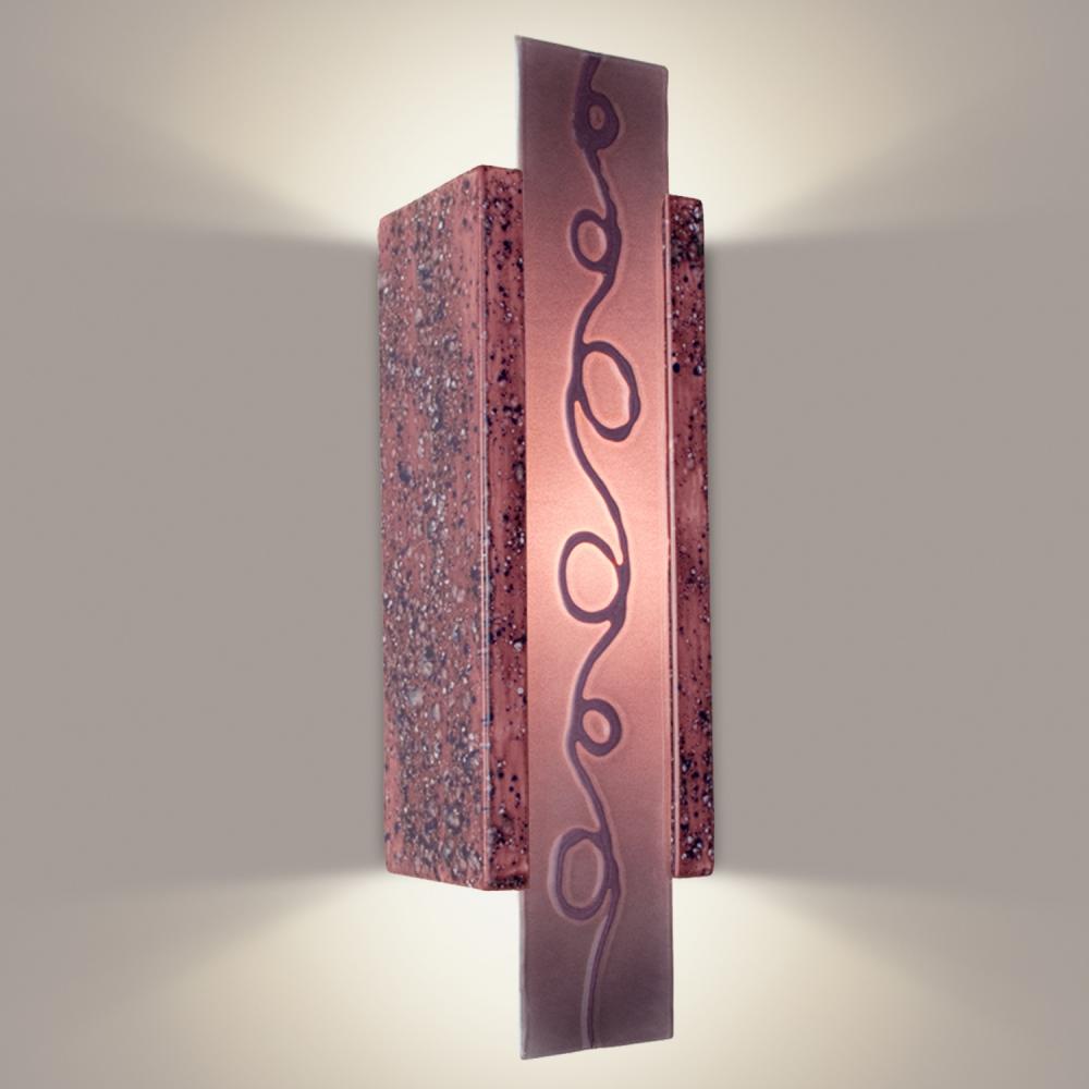 Squiggle Wall Sconce Plum Jam and Amethyst