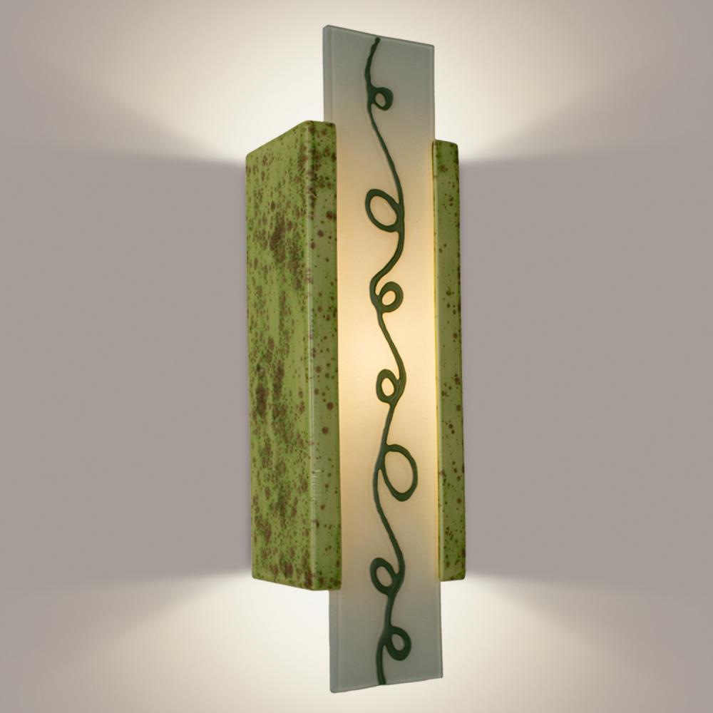 Squiggle Wall Sconce Pistachio and Clover