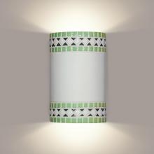 A-19 M20301-MI-WETST-1LEDE26 - Borders Wall Sconce Mint Green (Wet Sealed Top, E26 Base LED (Bulb included))