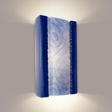 A-19 RE102-CB-SH-WET - Clouds Wall Sconce Cobalt Blue and Sapphire (Outdoor/WET Location)