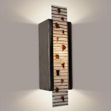 A-19 RE115-GM-MRW-WET - Zen Garden Wall Sconce Gunmetal and Multi Rosewood (Outdoor/WET Location)