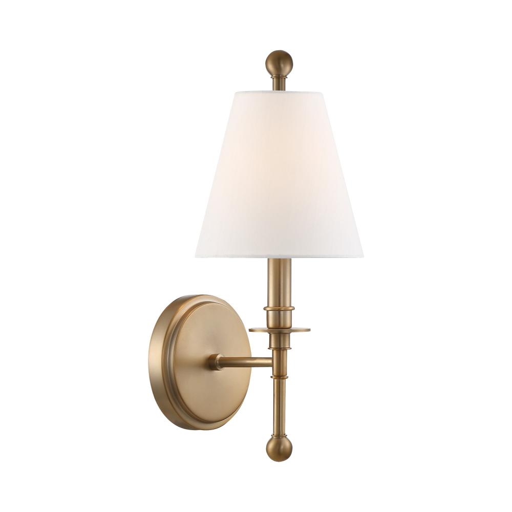 Riverdale 1 Light Aged Brass Sconce