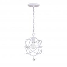 Crystorama 9220-WW - Solaris 1 Light Wet White Mini Pendant